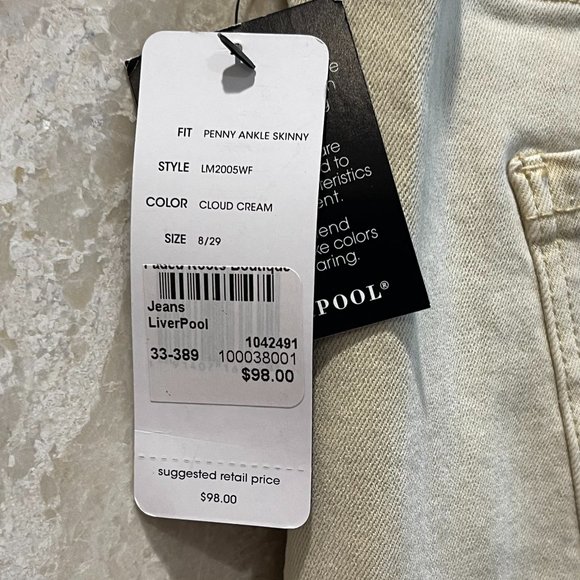 NWT Liverpool Penny Ankle Skinny Jeans - Picture 3 of 3
